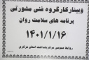 وبینار کارگروه فنی مشورتی برنامه های سلامت روان، سالن جلسات مرکز بهداشت استان مرکزی، ۱۶ فروردین ماه