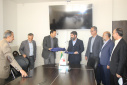 مراسم تودیع و معارفه مسئول حراست معاونت بهداشت دانشگاه علوم پزشکی اراک