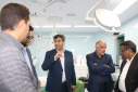 بازدید سرپرست معاونت بهداشتی از اتاق عمل بیمارستان مهر خنداب