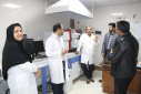 بازدید دکتر زیلابی از آزمایشگاه بهداشت حرفه ای