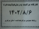 کارگاه مراقبت و درمان هپاتیت B و C، سالن جلسات مرکز بهداشت استان مرکزی، ۶ ابان ماه ۱۴۰۲