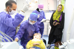استقرار کلینیک سیار دندانپزشکی در مرکز خدمات جامع سلامت روستای وفس شهرستان کمیجان