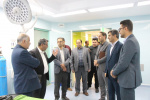 بازدید سرپرست معاونت بهداشتی از اتاق عمل بیمارستان مهر خنداب