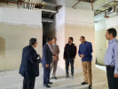 بازدید سرپرست معاونت بهداشتی به اتفاق معاون اجرایی مرکز بهداشت استان مرکزی از ساختمان در حال ساخت شبکه بهداشت شهرستان شازند