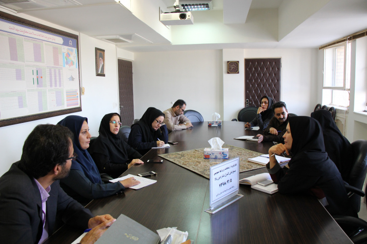 برگزاری جلسه کارگروه  ارتباطات و اطلاع رسانی بسیج ملی کنترل فشار خون بالا ، مرکز بهداشت استان مرکزی، ۵ خرداد ماه