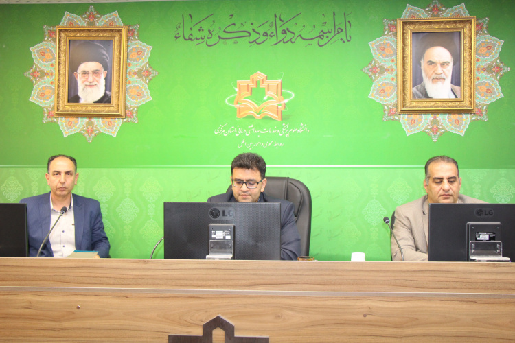 نشست خبری رئیس و معاون بهداشتی دانشگاه علوم پزشکی اراک، ۳ تیر ماه