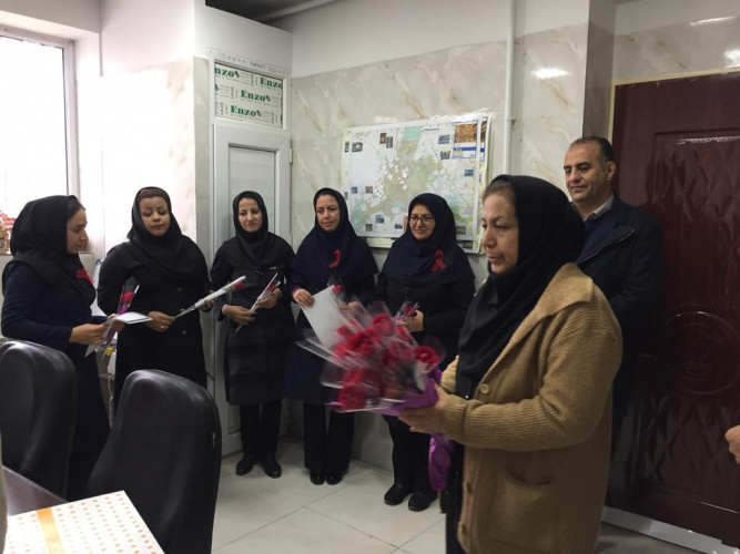 بازدید دکتر نظری معاون بهداشت از مرکز DIC زنان بمناسبت هفته ملی اطلاع رسانی هفته ایدز  ، ۱۲ آذر  ماه