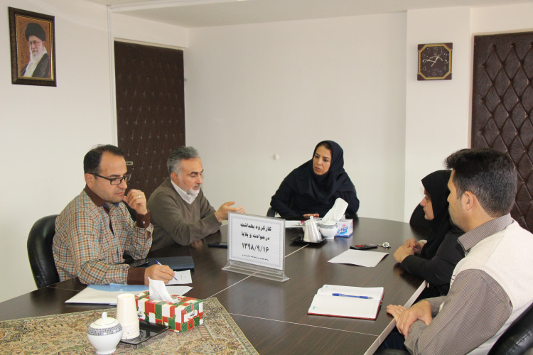 کارگروه بهداشت در حوادث و بلایا، سالن جلسات مرکز بهداشت استان مرکزی، ۱۶ اذر ماه