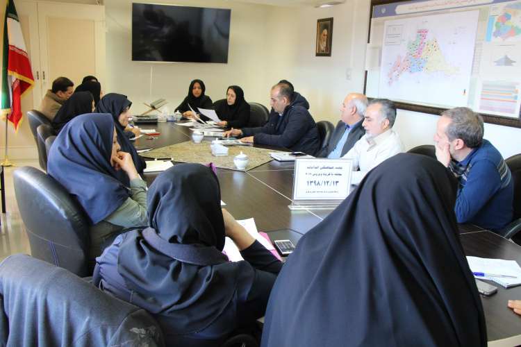 جلسه هماهنگی اقدامات مقابله با کرونا ویروس ۲۰۱۹، سالن جلسات مرکز بهداشت استان مرکزی ، ۱۳ بهمن ماه