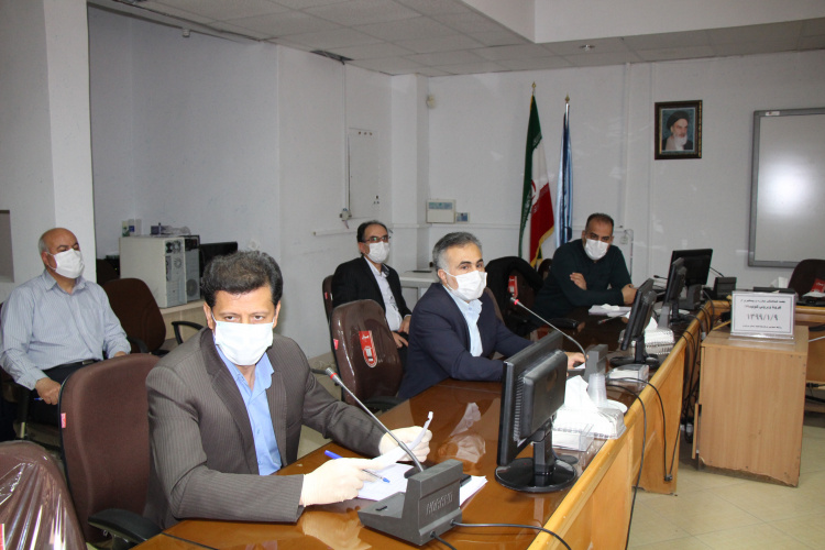 جلسه کنترل و پیشگیری از کرونا ویروس، سالن جلسات مرکز بهداشت استان مرکزی، ۹ فروردین ماه