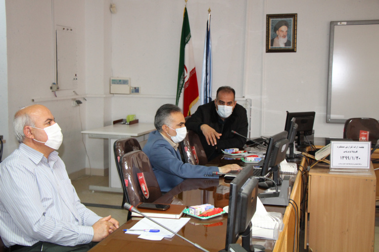 جلسه ارائه گزارش عملکرد کرونا ویروس، سالن جلسات مرکز بهداشت استان مرکزی، ۲۰ فروردین ماه