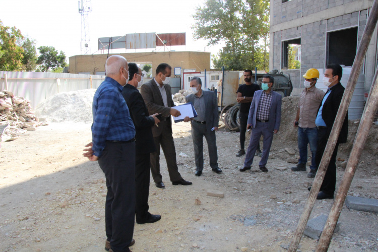 بازدید معاون بهداشتی از روند اجرای ساخت پروژه ساختمان معاونت بهداشتی ، سالن جلسات مرکز بهداشت استان مرکزی، ۲۲ شهریور ماه