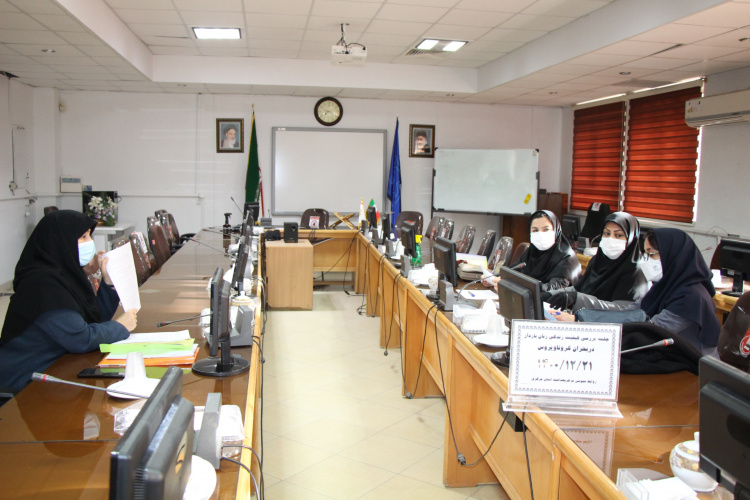 جلسه بررسی کیفیت زندگی زنان باردار در بحران کرونا ویروس، سالن جلسات مرکز بهداشت استان مرکزی، ۲۱ اسفند ماه
