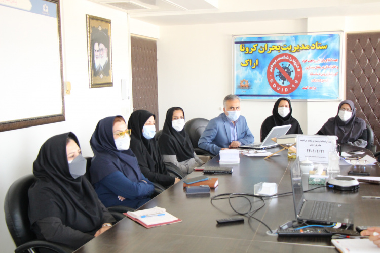 وبینار استاندارد سازی نظام مراقبت مادری ایمن، سالن جلسات مرکز بهداشت استان مرکزی، ۲۱ فروردین ماه