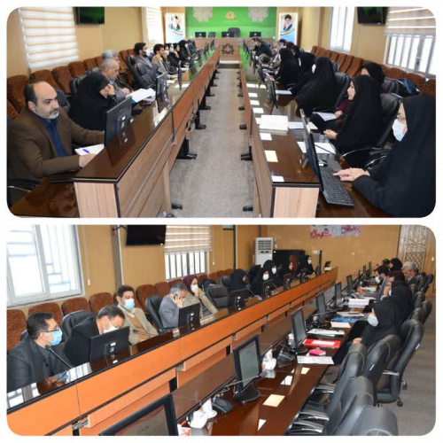 برگزاری جلسه قرارگاه جمعیتی دانشگاه علوم پزشکی اراک، سالن کاظمی آشتیانی، ۱۳ دی ماه