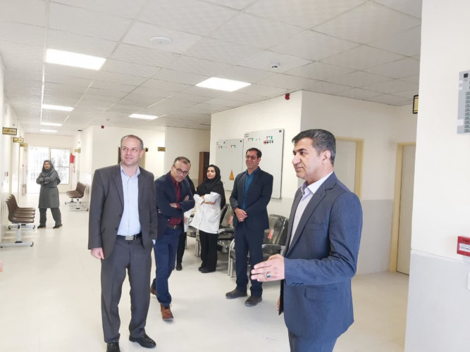 بازدید معاون اجرای معاونت بهداشت به همراه رئیس گروه گسترش، از مرکز خدمات جامع سلامت شهری و روستایی شهرستان آشتیان